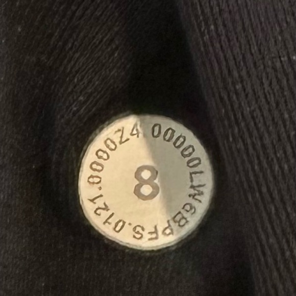 Lululemon Wunder Under Scalloped Hem Crop 23” | Black Luxtreme | Sz 8 NWOT - Picture 6 of 9